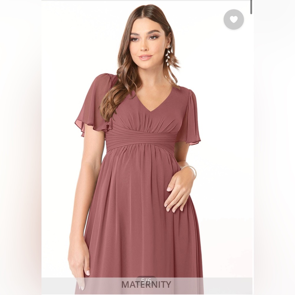 Azazie Maternity Bridesmaid Dress (Verna, Amethyst)
